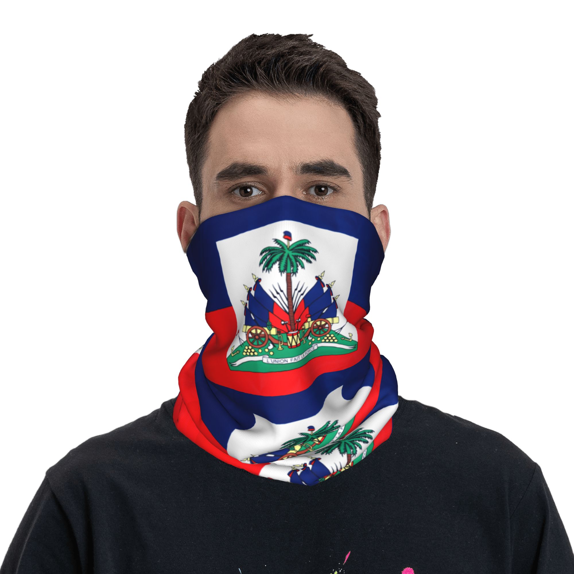 Fishing Mask Sun Protection - Pasamontañas Deportivo para Exteriores con Bandera