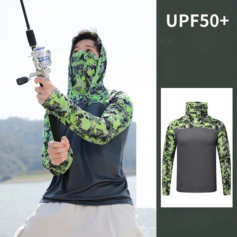 Camisa de Pesca con Capucha pa - Fishing Mask Sun Protection reseña y precio