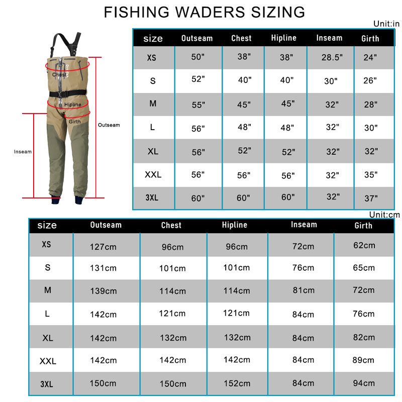 Wader sin botas impermeable co - Fishing Waders reseña y precio