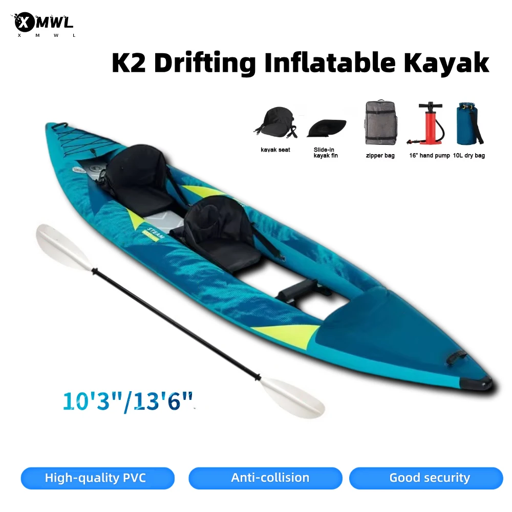Canoa Kayak Inflable para 1-2  - Fishing Bag Waterproof reseña y precio